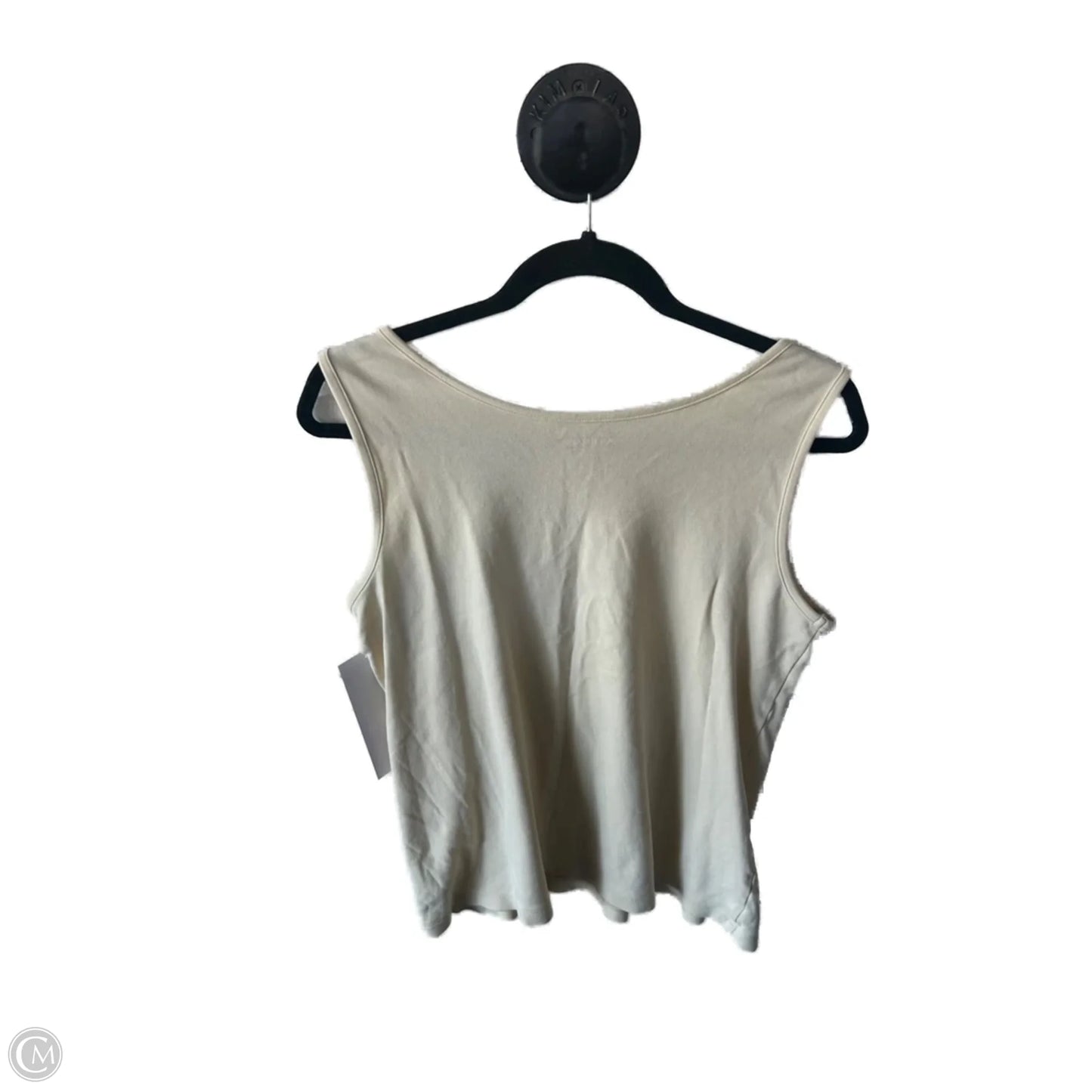 Top Sleeveless Basic By Lands End In Yellow, Size: M
