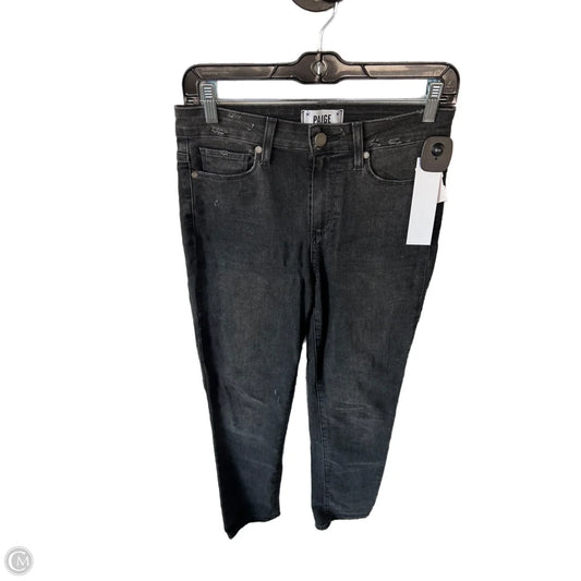 Jeans Skinny By Paige In Black Denim, Size: 2