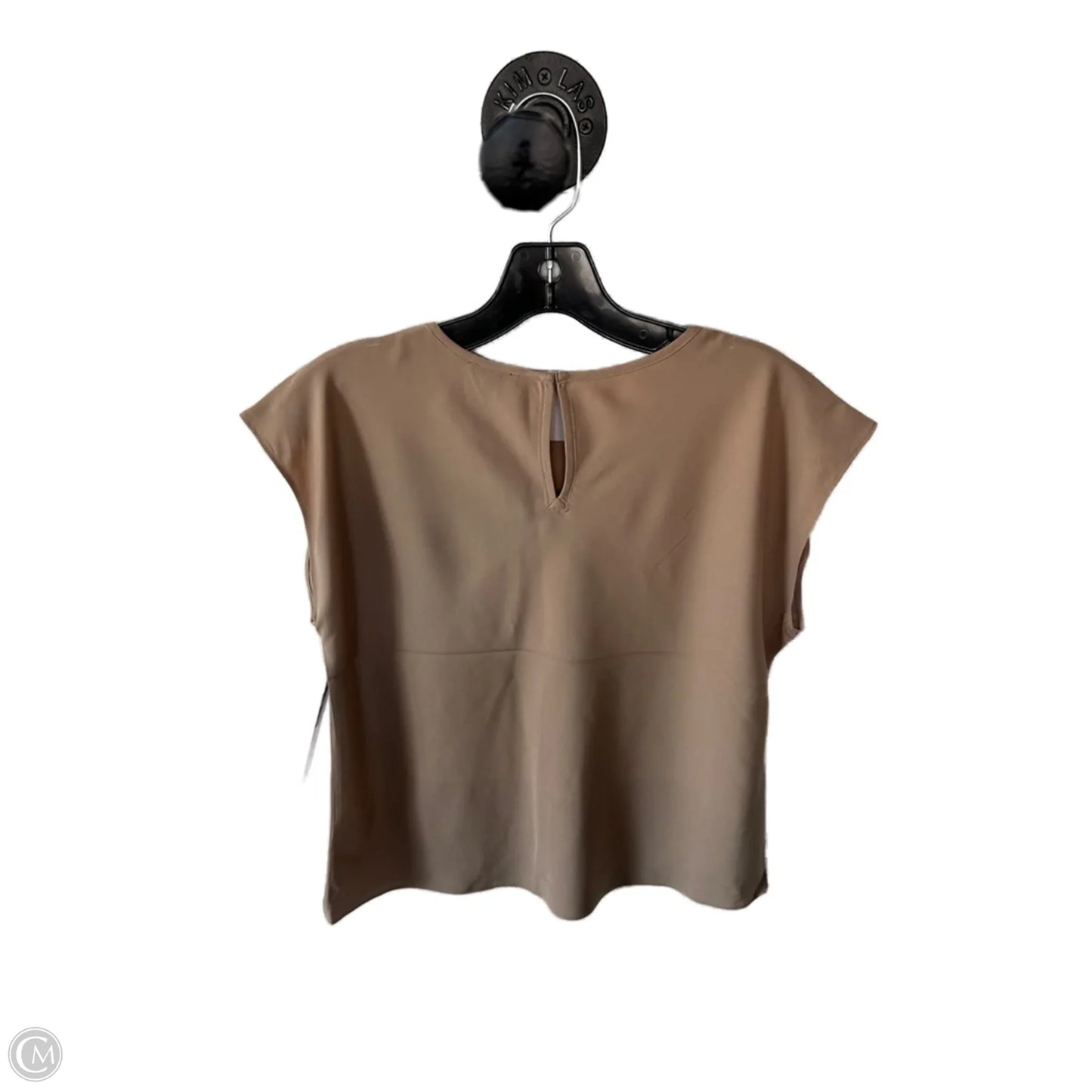 Top Short Sleeve By Express In Tan, Size: S