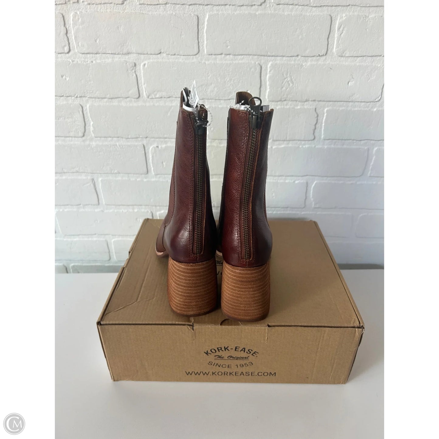 Boots Mid-calf Heels By Kork Ease In Brown, Size: 7