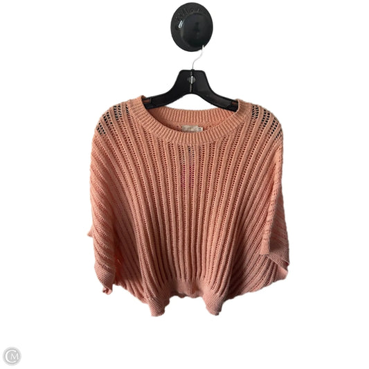 Sweater Short Sleeve By Dreamers In Orange, Size: M