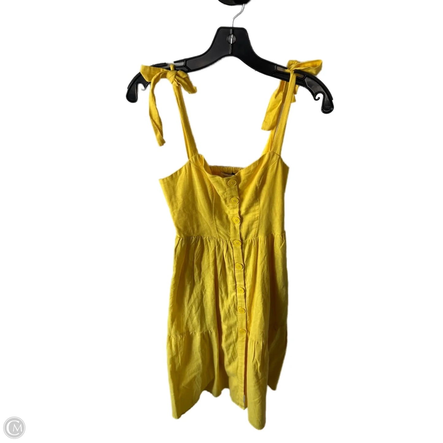 Dress Casual Midi By Urban Outfitters In Yellow, Size: Xs