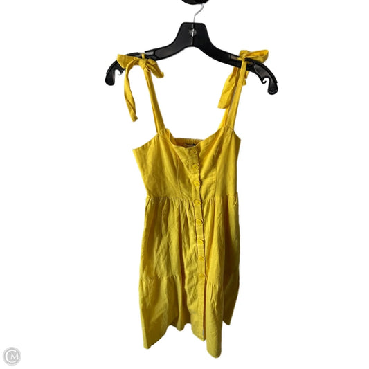 Dress Casual Midi By Urban Outfitters In Yellow, Size: Xs