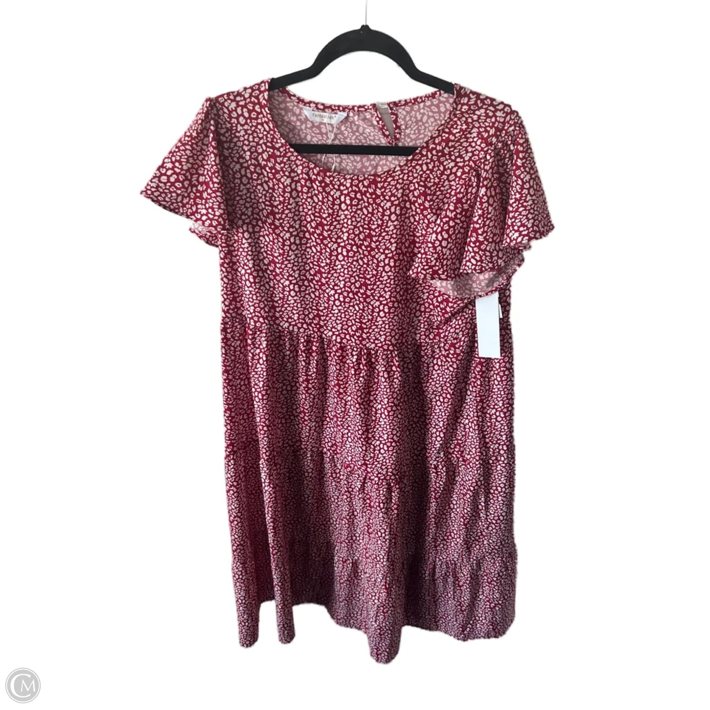 Dress Casual Maxi By Cme In Red & White, Size: M