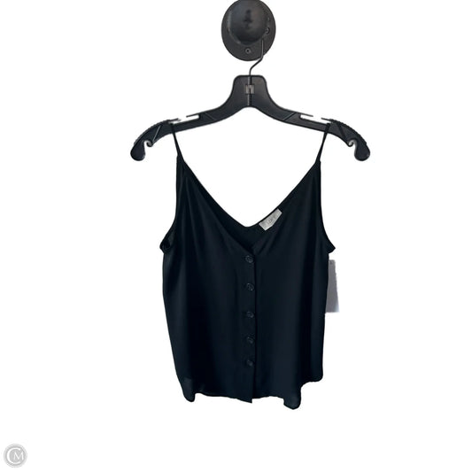 Top Sleeveless By Loft In Black, Size: S