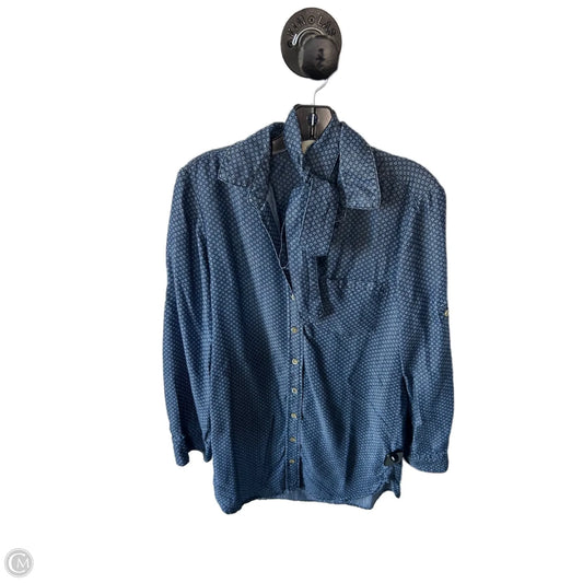 Tunic Long Sleeve By Cloth & Stone In Blue, Size: Xs