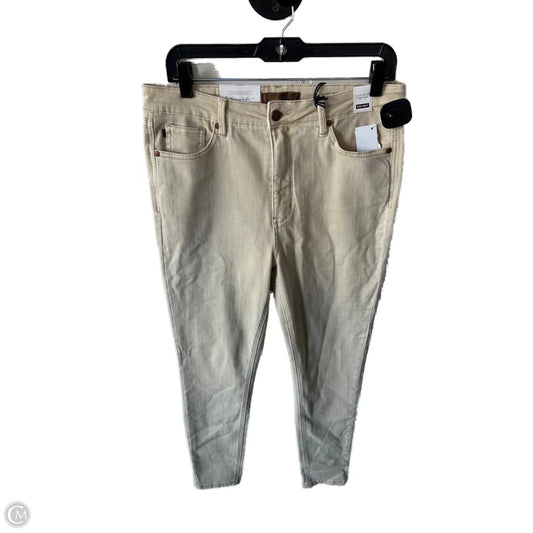 Jeans Straight By Judy Blue In Tan Denim, Size: 12
