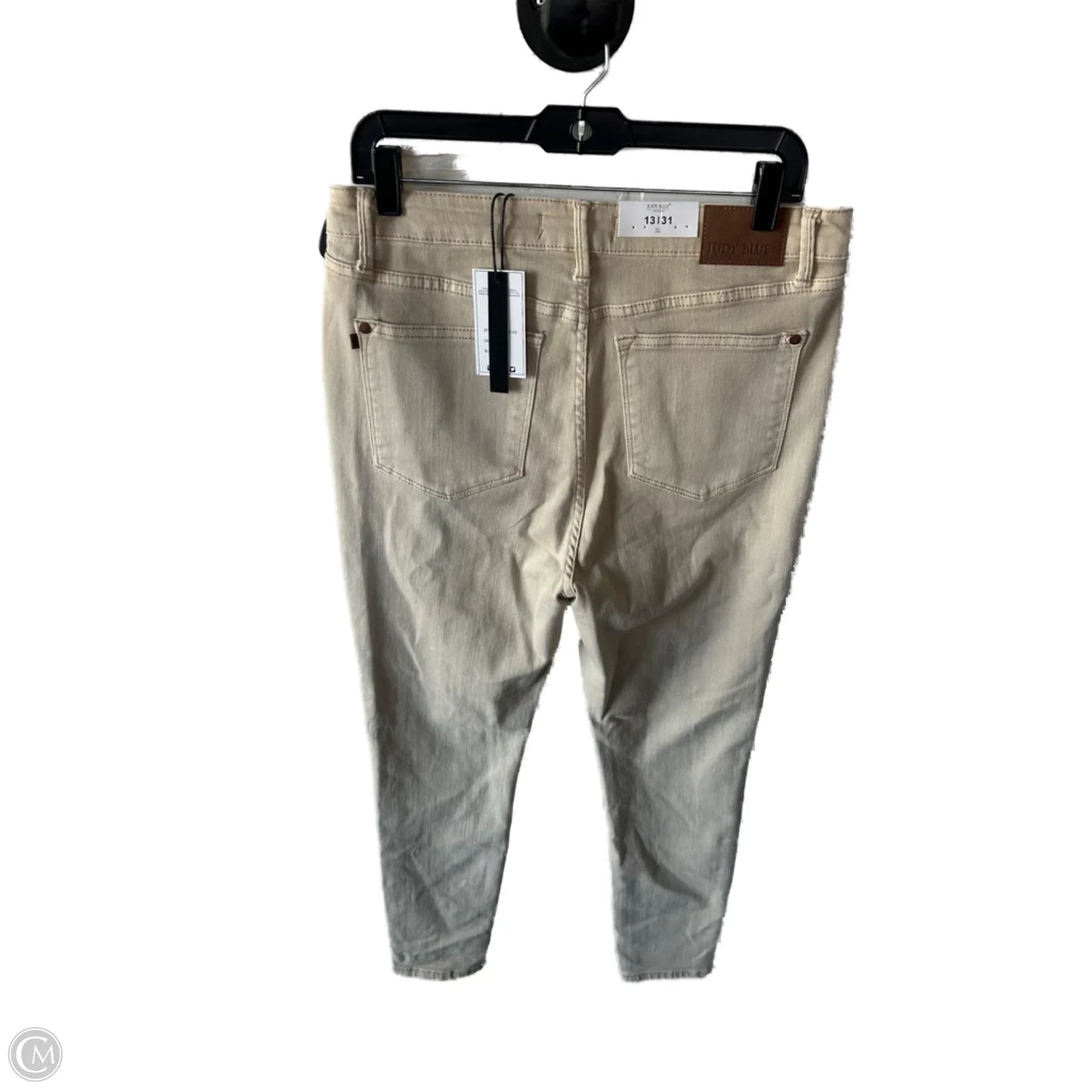 Jeans Straight By Judy Blue In Tan Denim, Size: 12