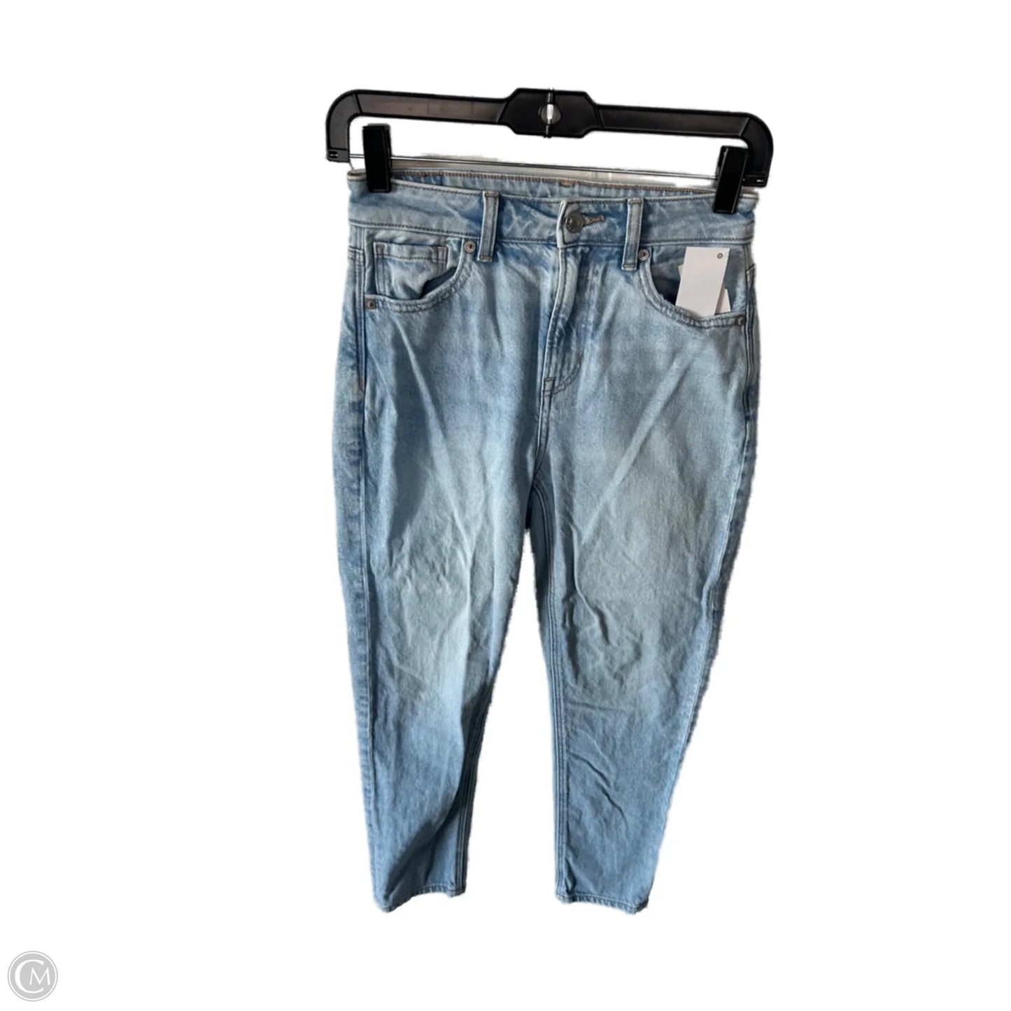 Jeans Straight By American Eagle In Blue Denim, Size: 0