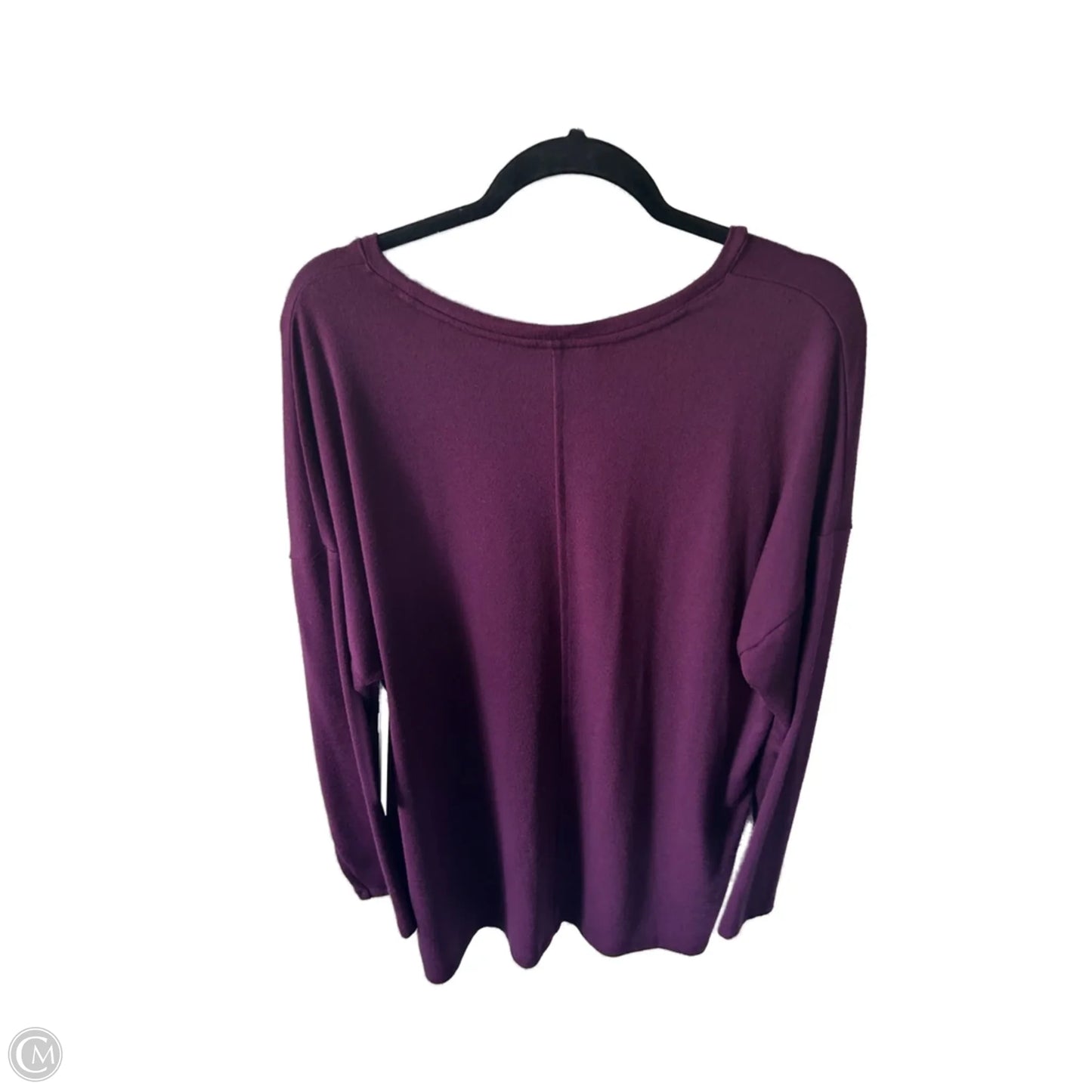 Top Long Sleeve Basic By Banana Republic In Purple, Size: Xl