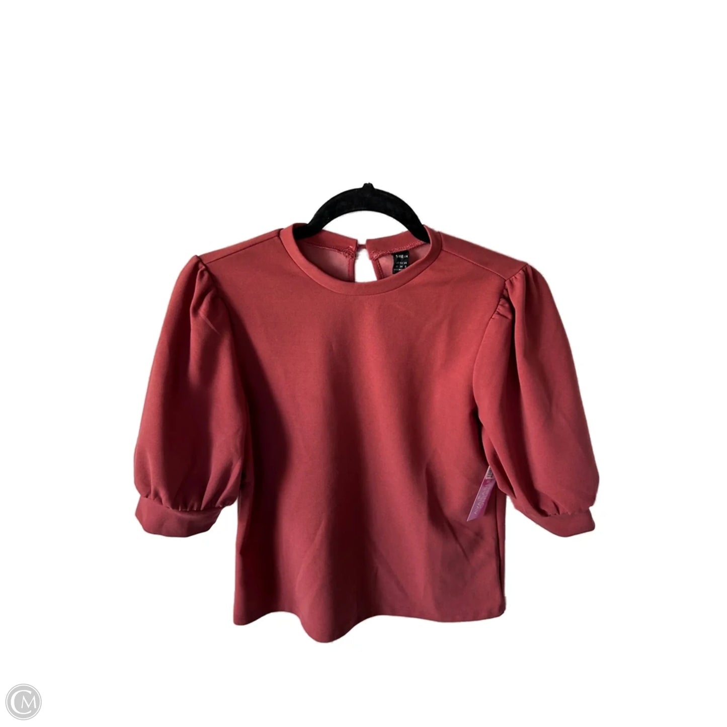 Top Short Sleeve By Shein In Red, Size: Xs
