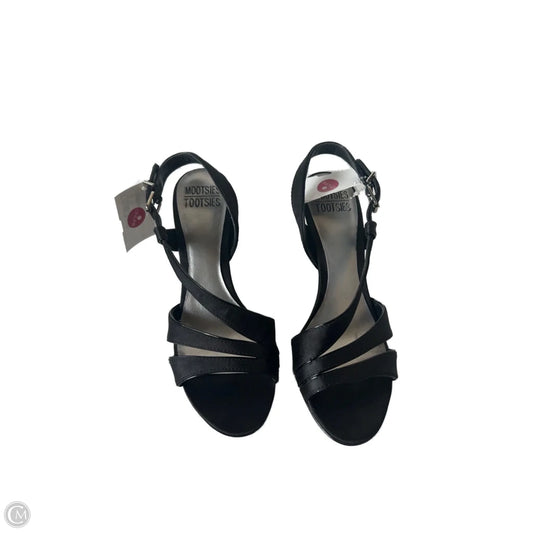 Sandals Heels Block By Mootsies Tootsies In Black, Size: 6