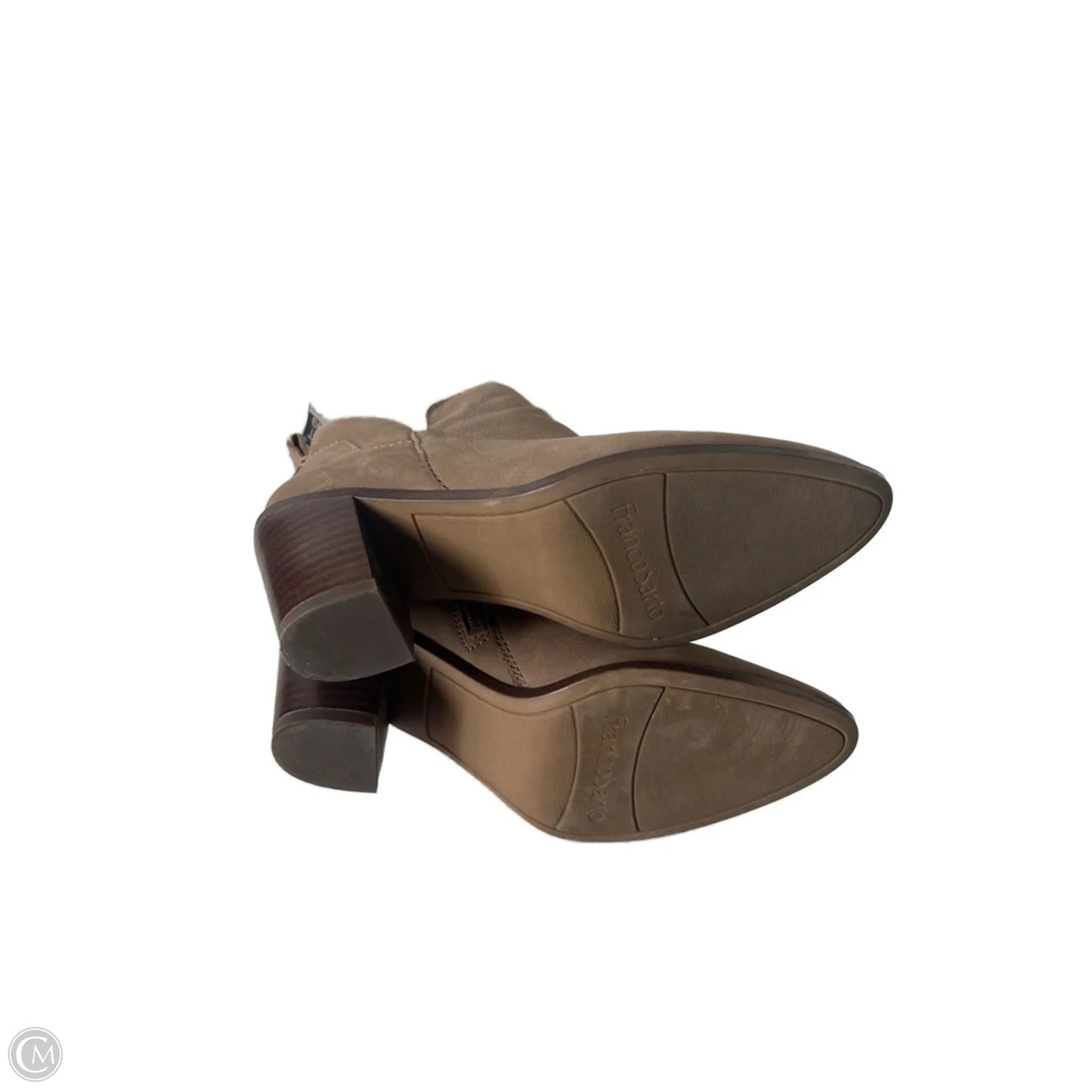 Boots Ankle Heels By Franco Sarto In Brown, Size: 6