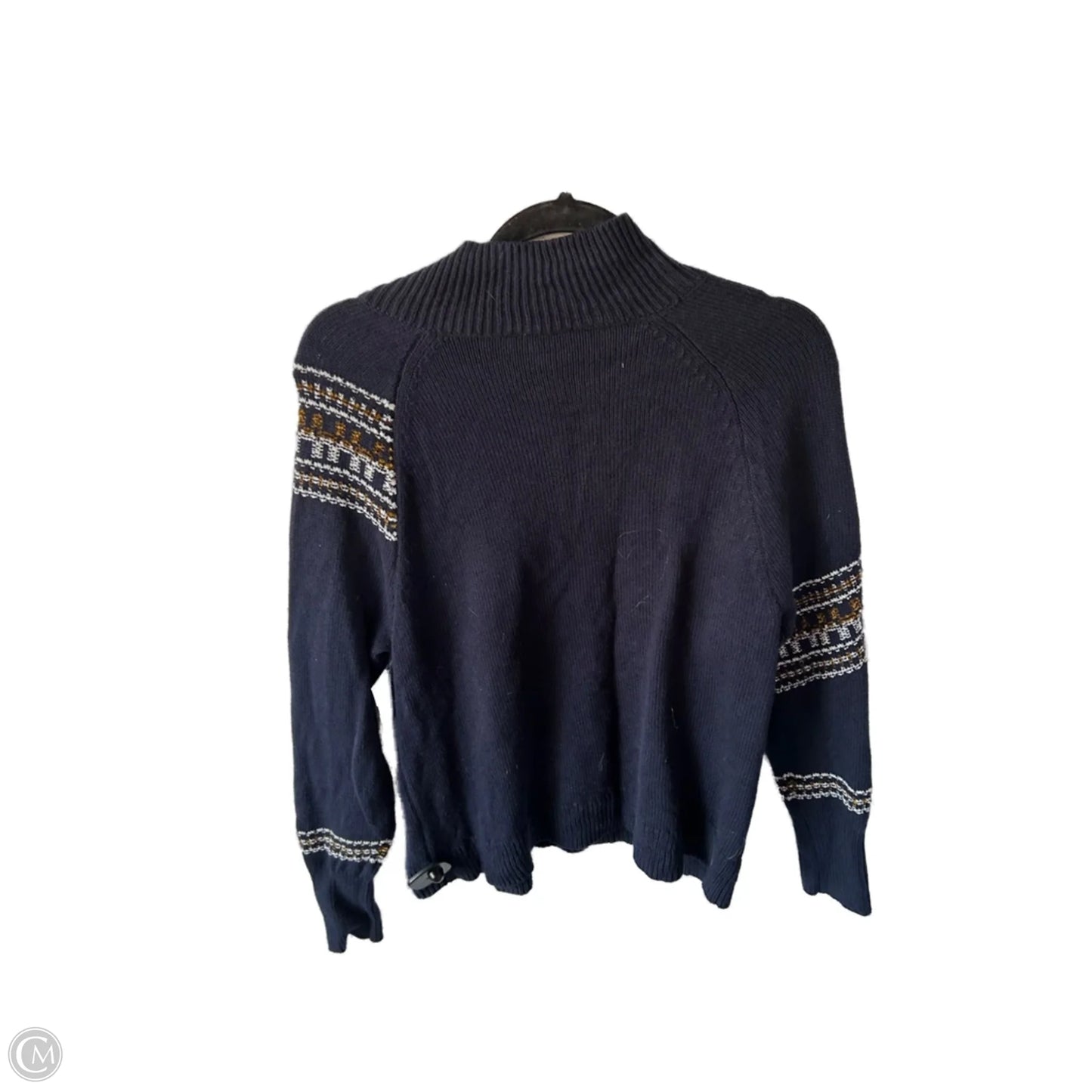 Sweater By Cabi In Blue & Brown, Size: M