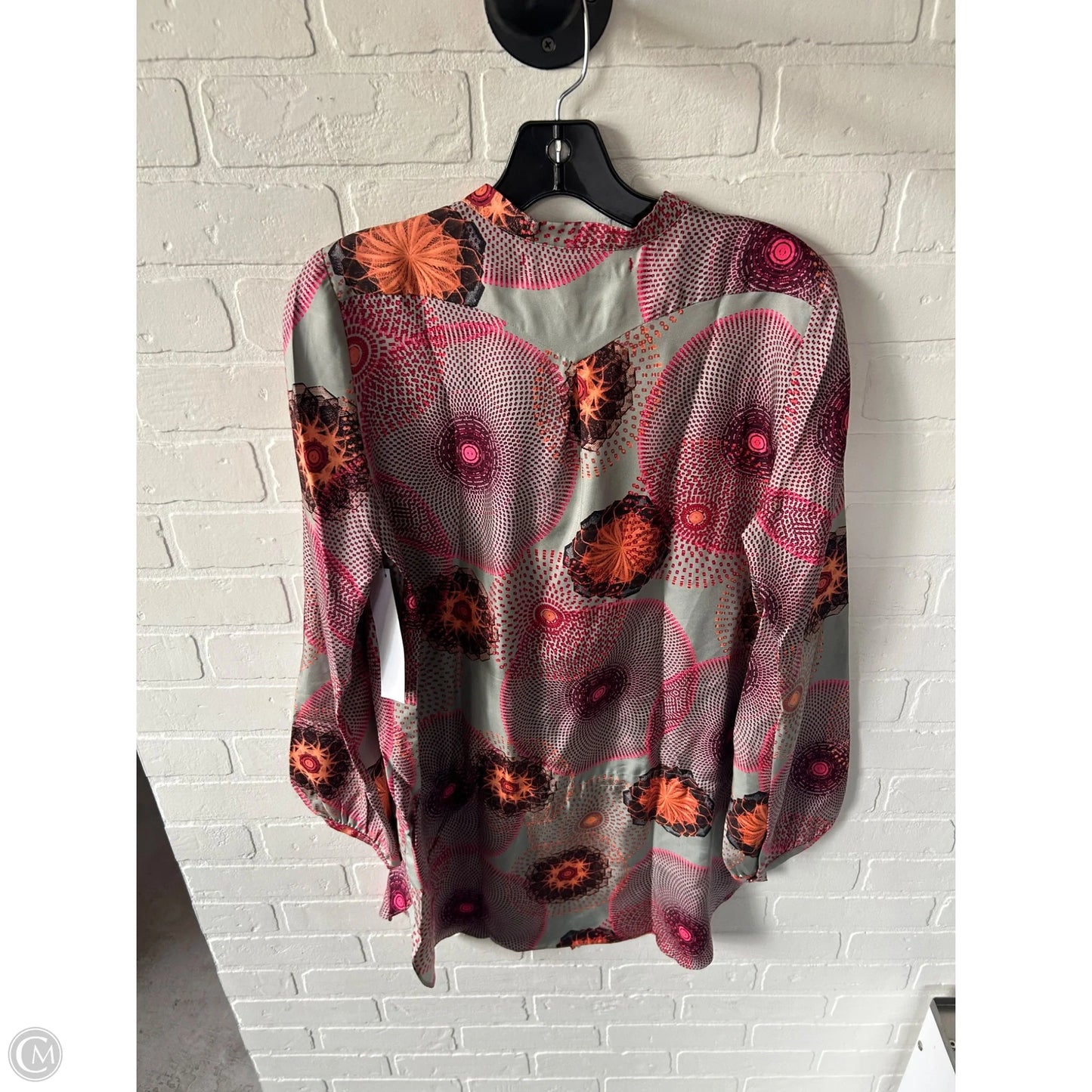 Dress Casual Short By Common Threads In Grey & Orange, Size: M