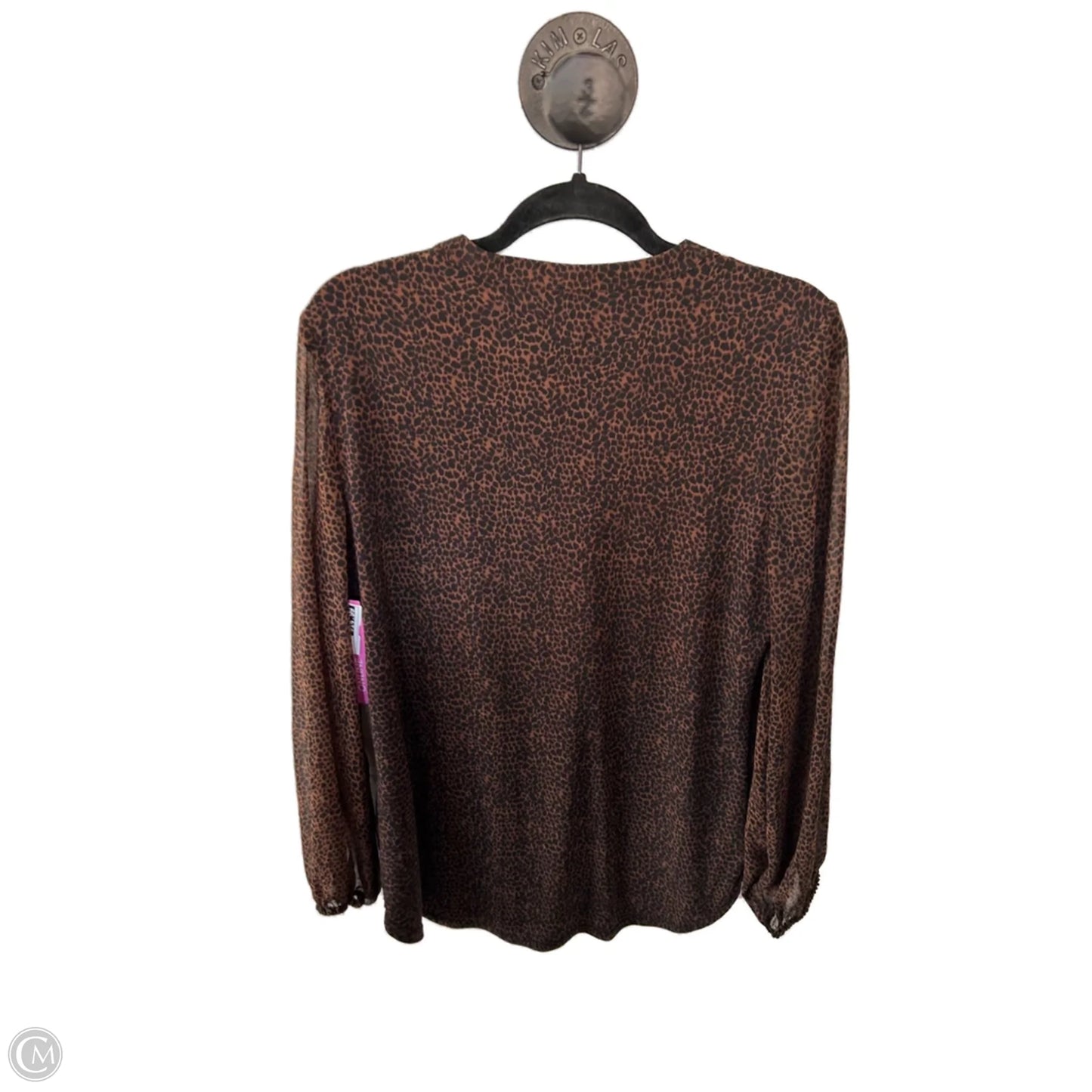 Top Long Sleeve By White House Black Market In Black & Brown, Size: M