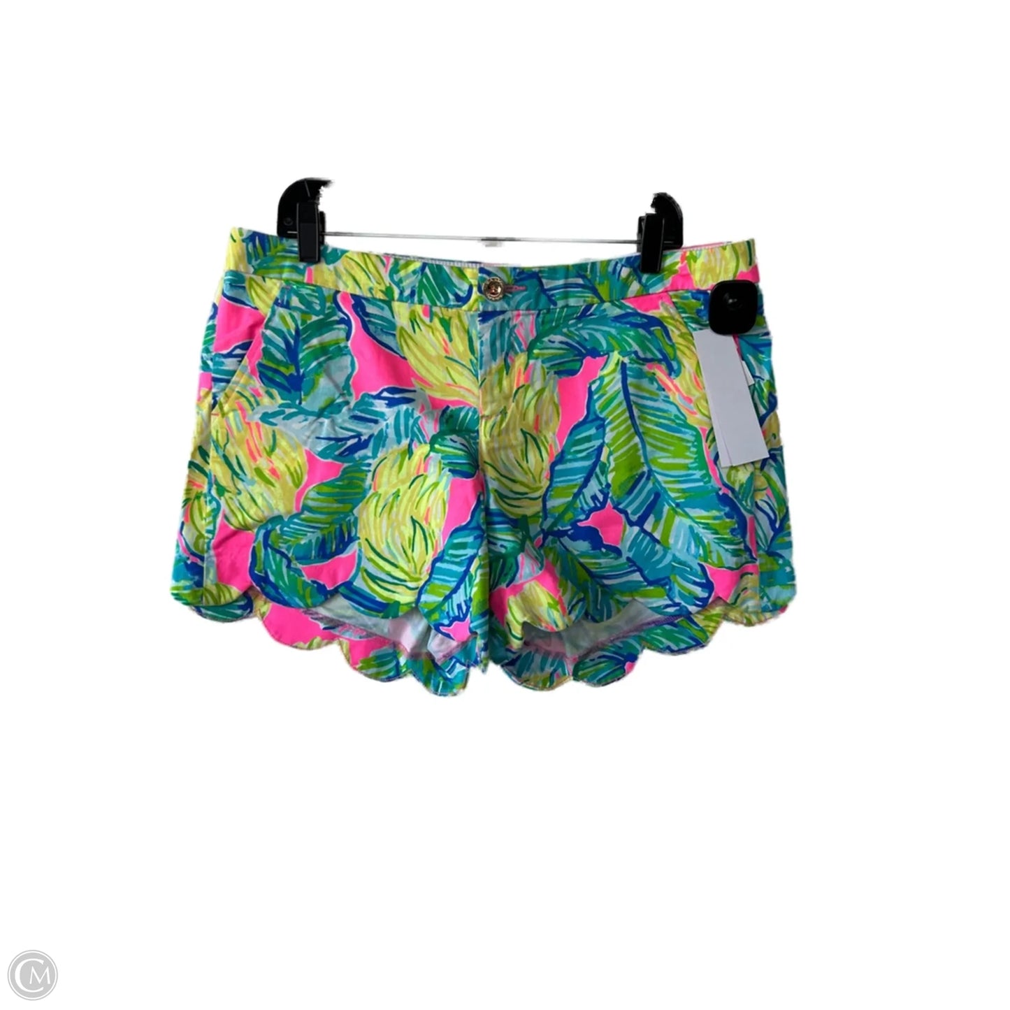 Shorts Designer By Lilly Pulitzer In Green & Pink, Size: 12