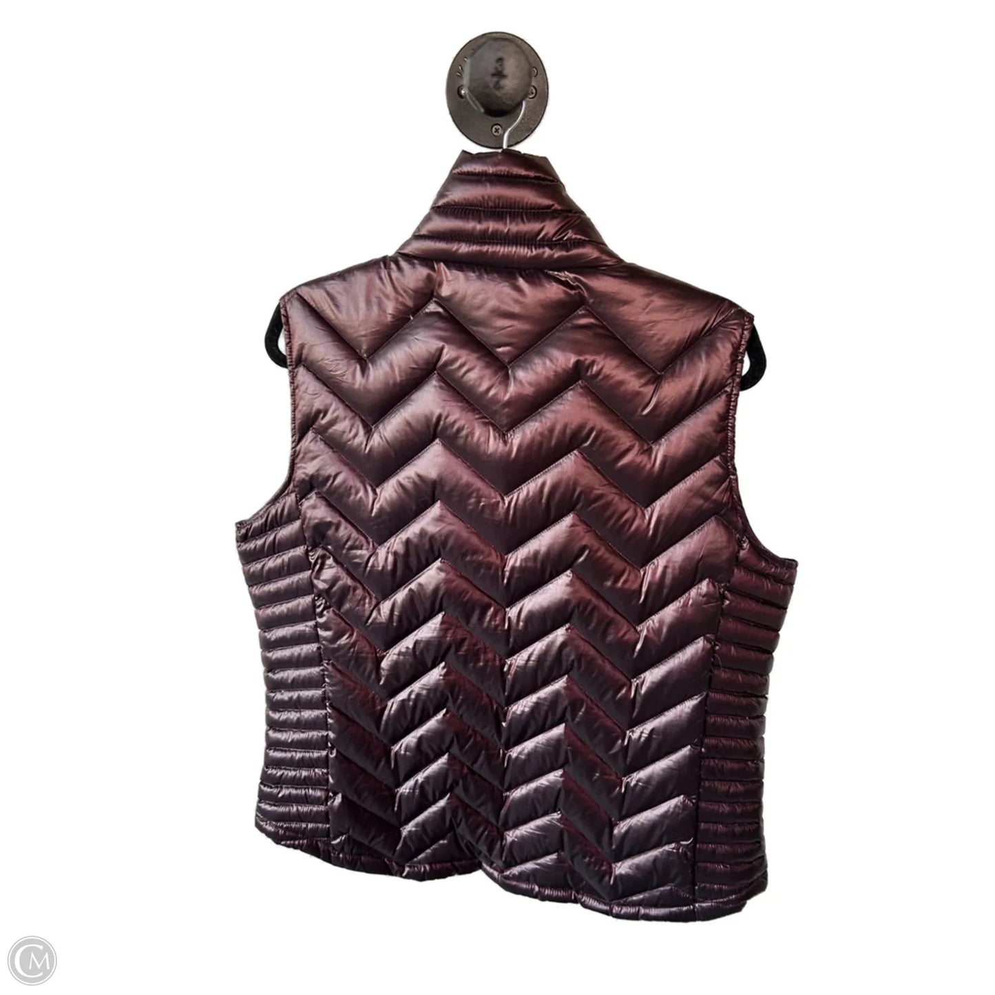 Vest Puffer & Quilted By Calvin Klein In Brown, Size: Xxl