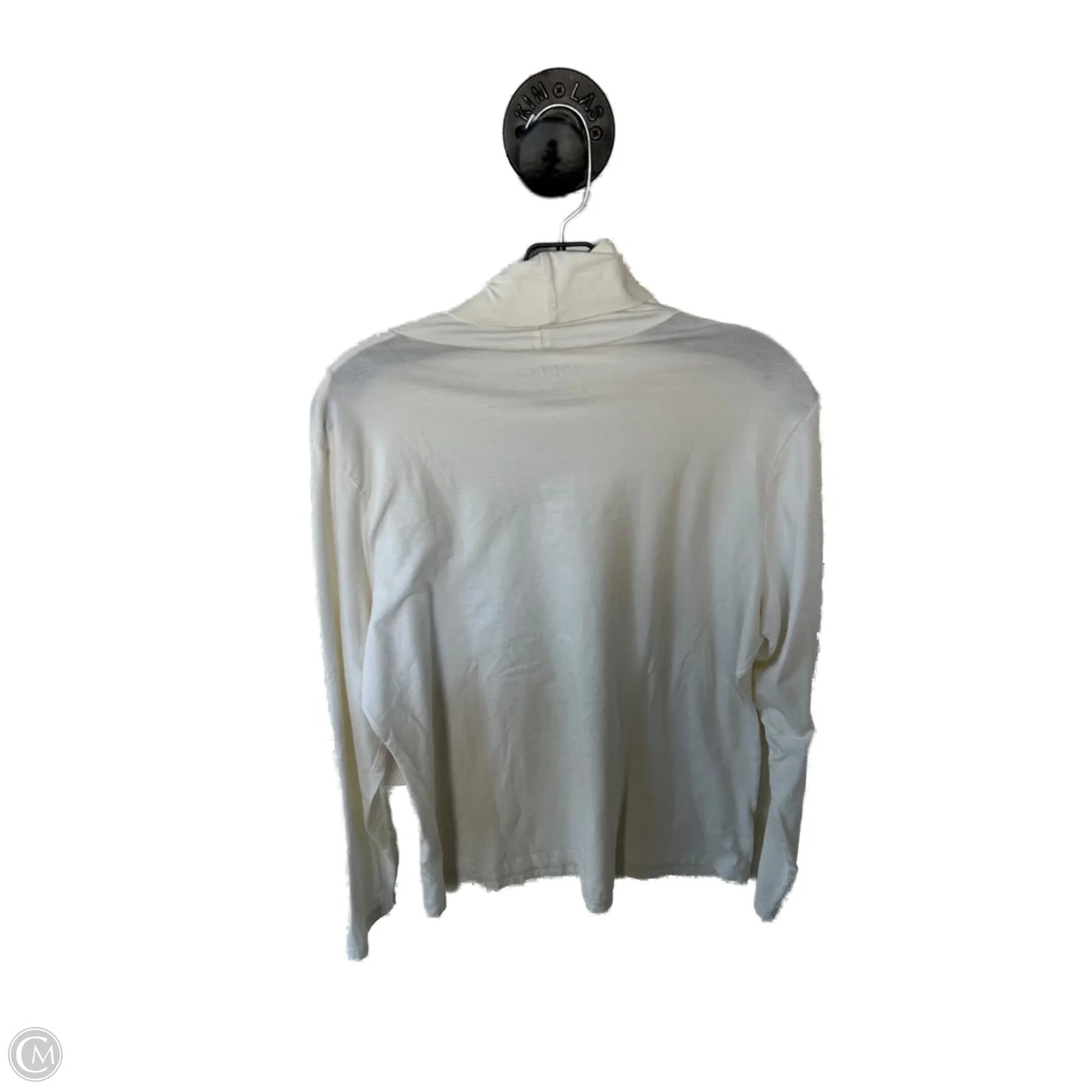 Top Long Sleeve Basic By Lands End In Cream, Size: L