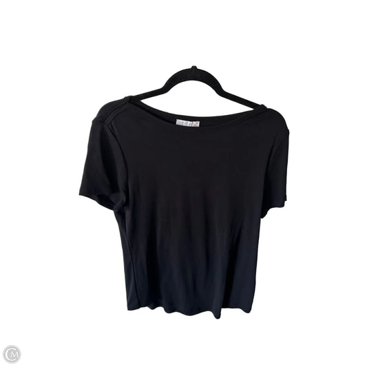 Top Short Sleeve Basic By Westport In Black, Size: L