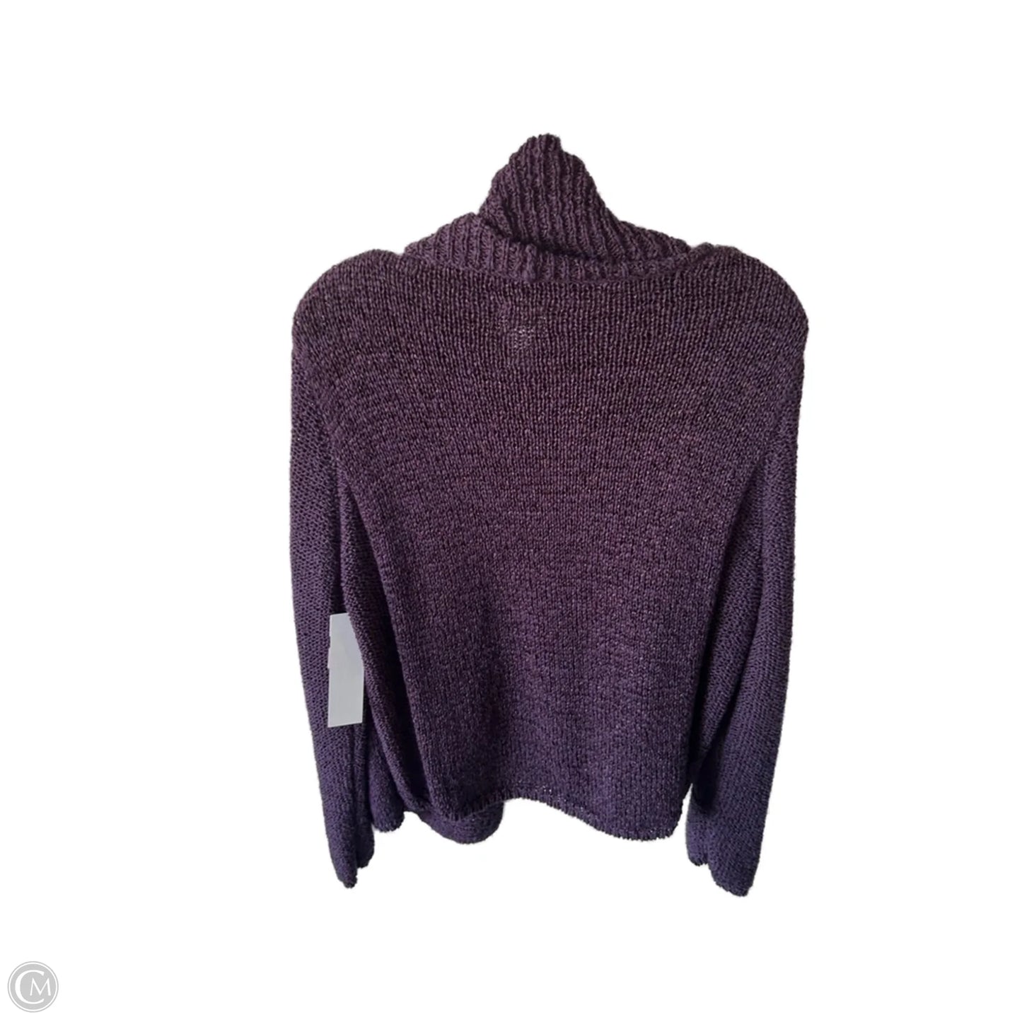 Sweater Cardigan By Chicos In Purple, Size: L
