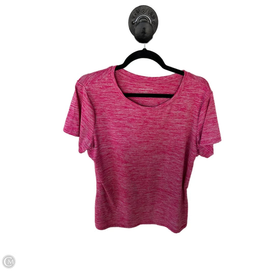 Athletic Top Short Sleeve By Amazon Essentials In Pink, Size: L