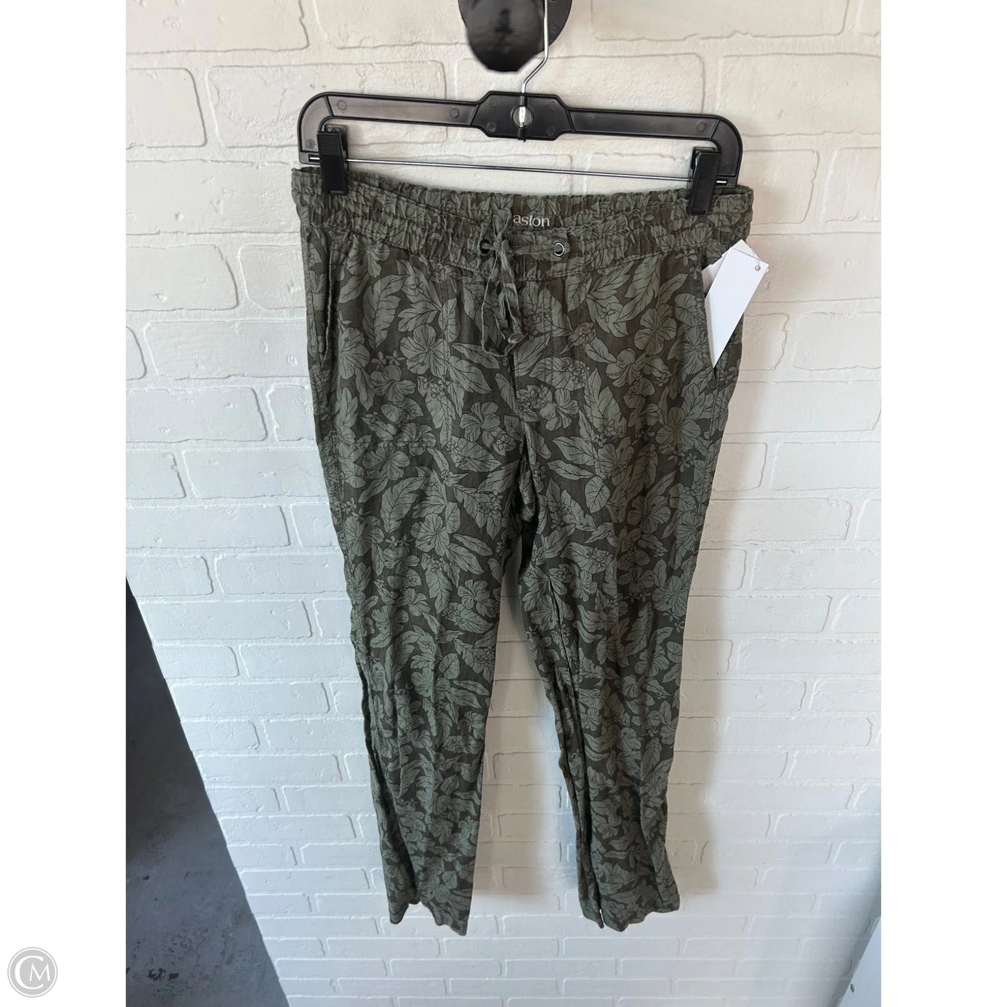 Pants Linen By Caslon In Green, Size: 0