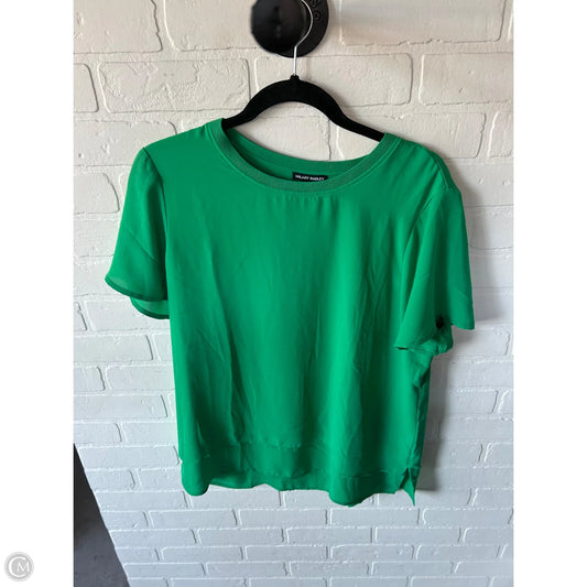 Top Short Sleeve By Hilary Radley In Green, Size: M
