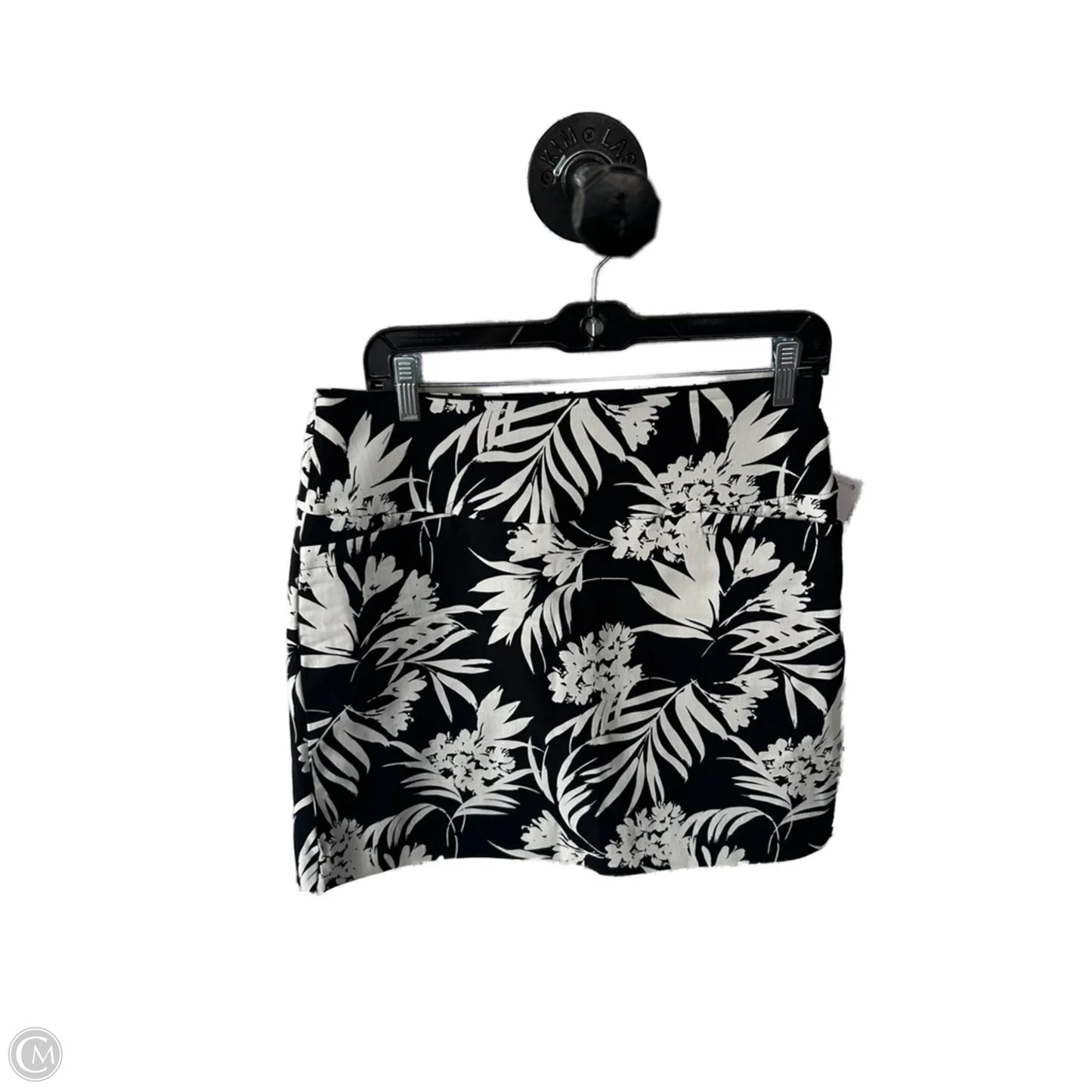 Skort By Sc & Co In Black & White, Size: 8