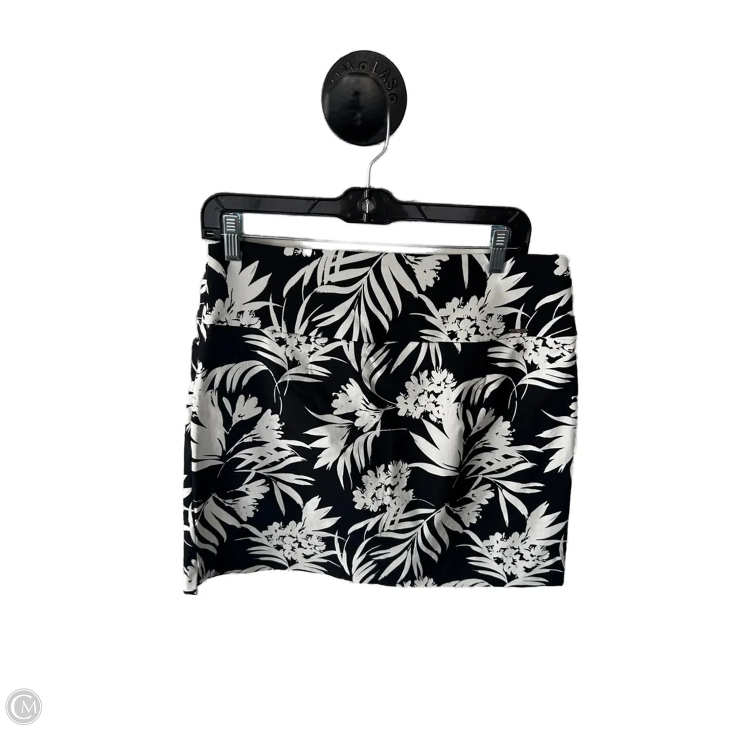 Skort By Sc & Co In Black & White, Size: 8