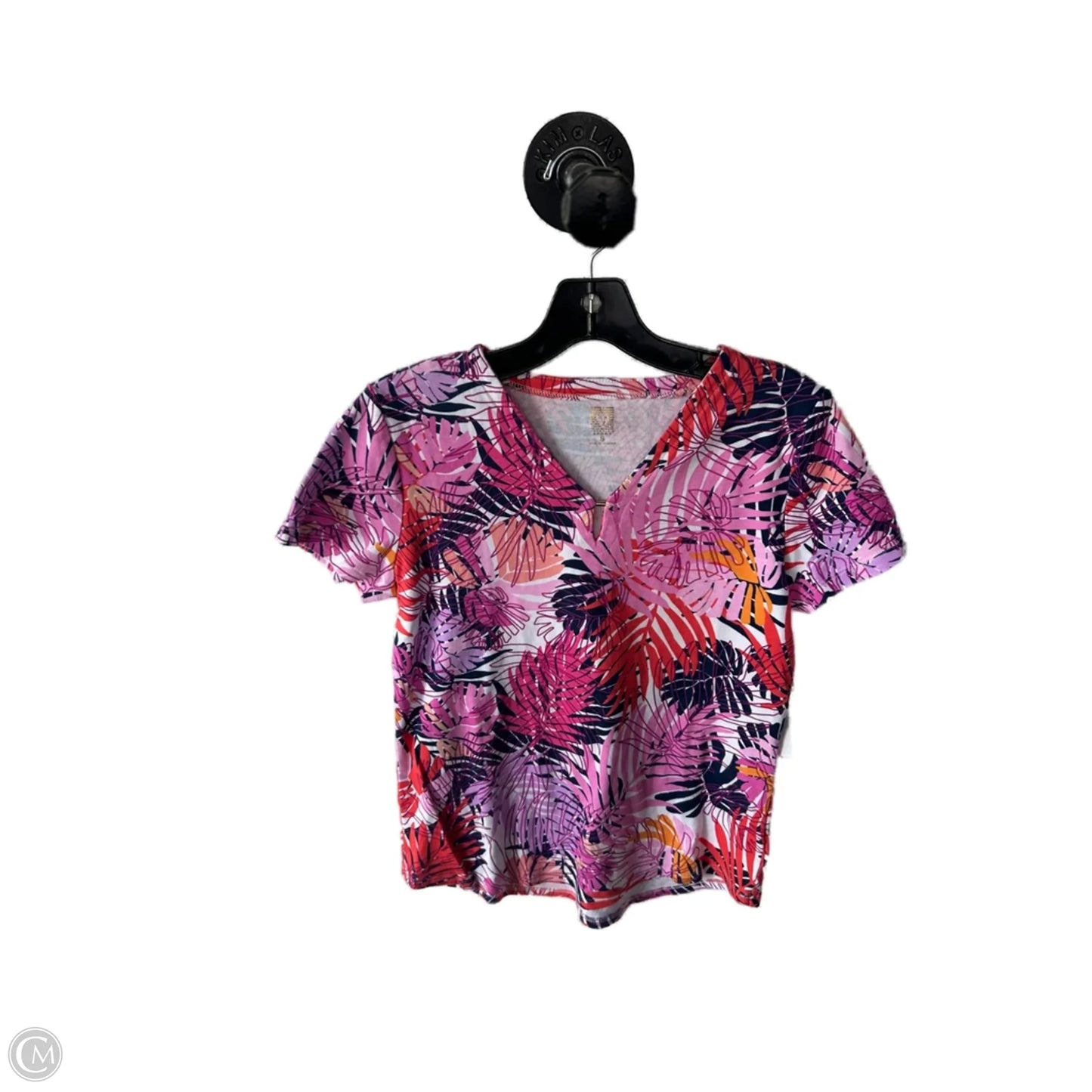 Top Short Sleeve By Anne Klein In Purple, Size: S