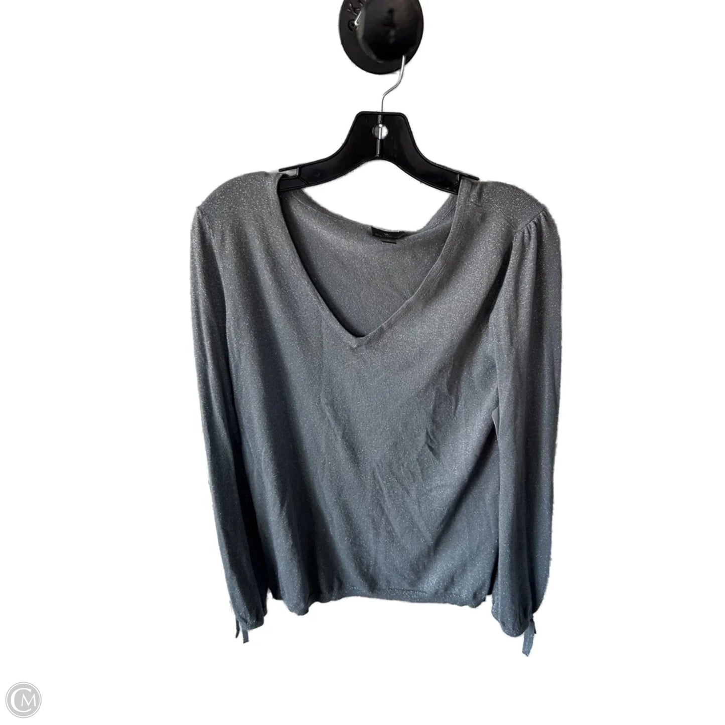 Sweater By Worthington In Silver, Size: L