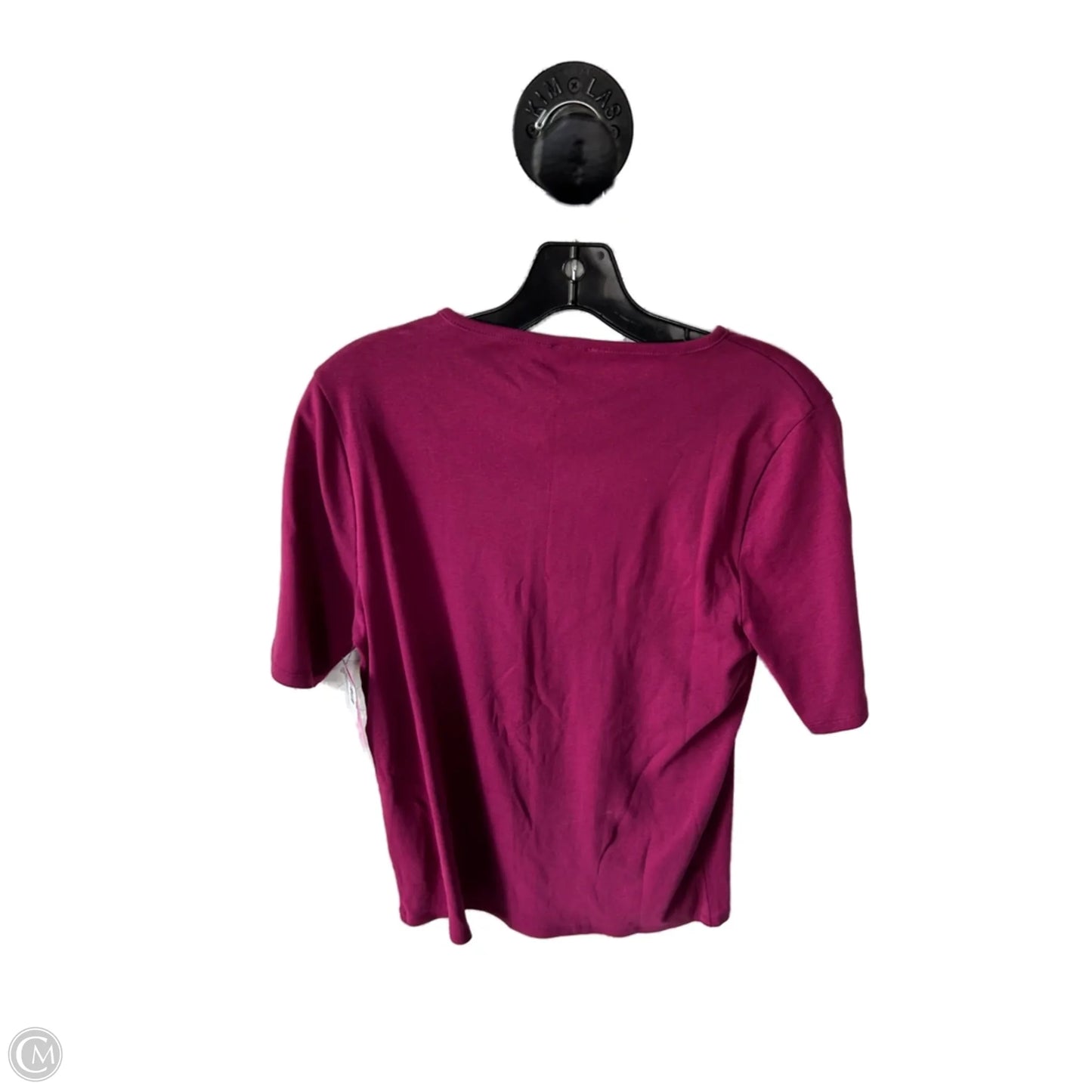 Top Short Sleeve Basic By J. Crew In Purple, Size: L