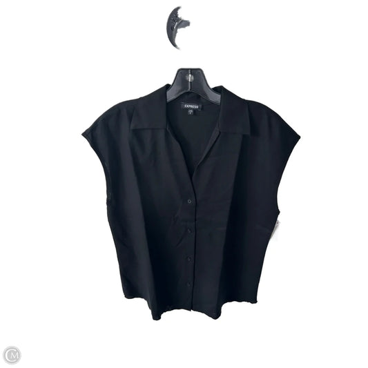 Top Sleeveless By Express In Black, Size: S
