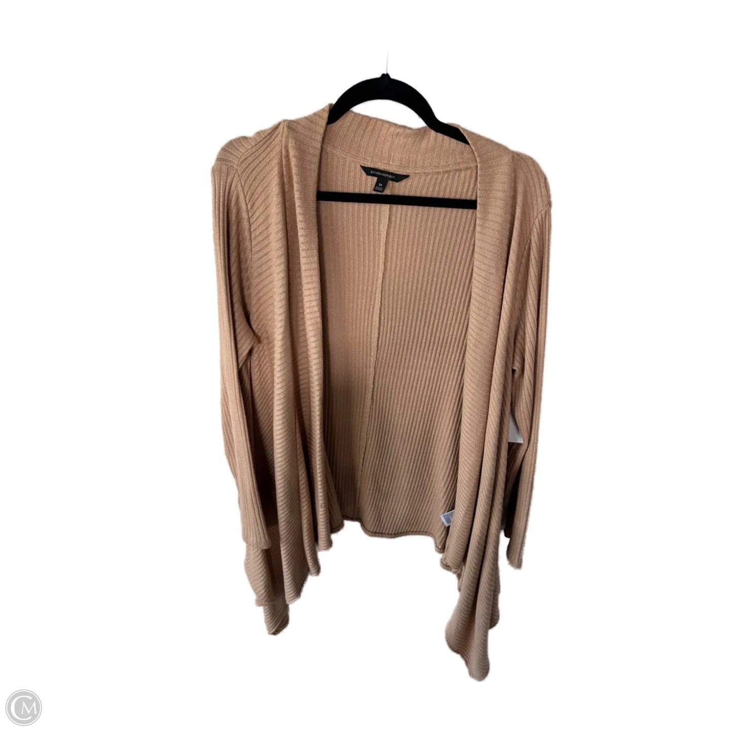 Sweater Cardigan By Banana Republic In Tan, Size: M