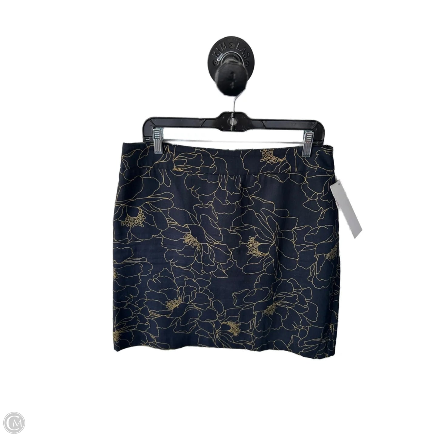 Skirt Mini & Short By Ann Taylor In Blue & Yellow, Size: 10