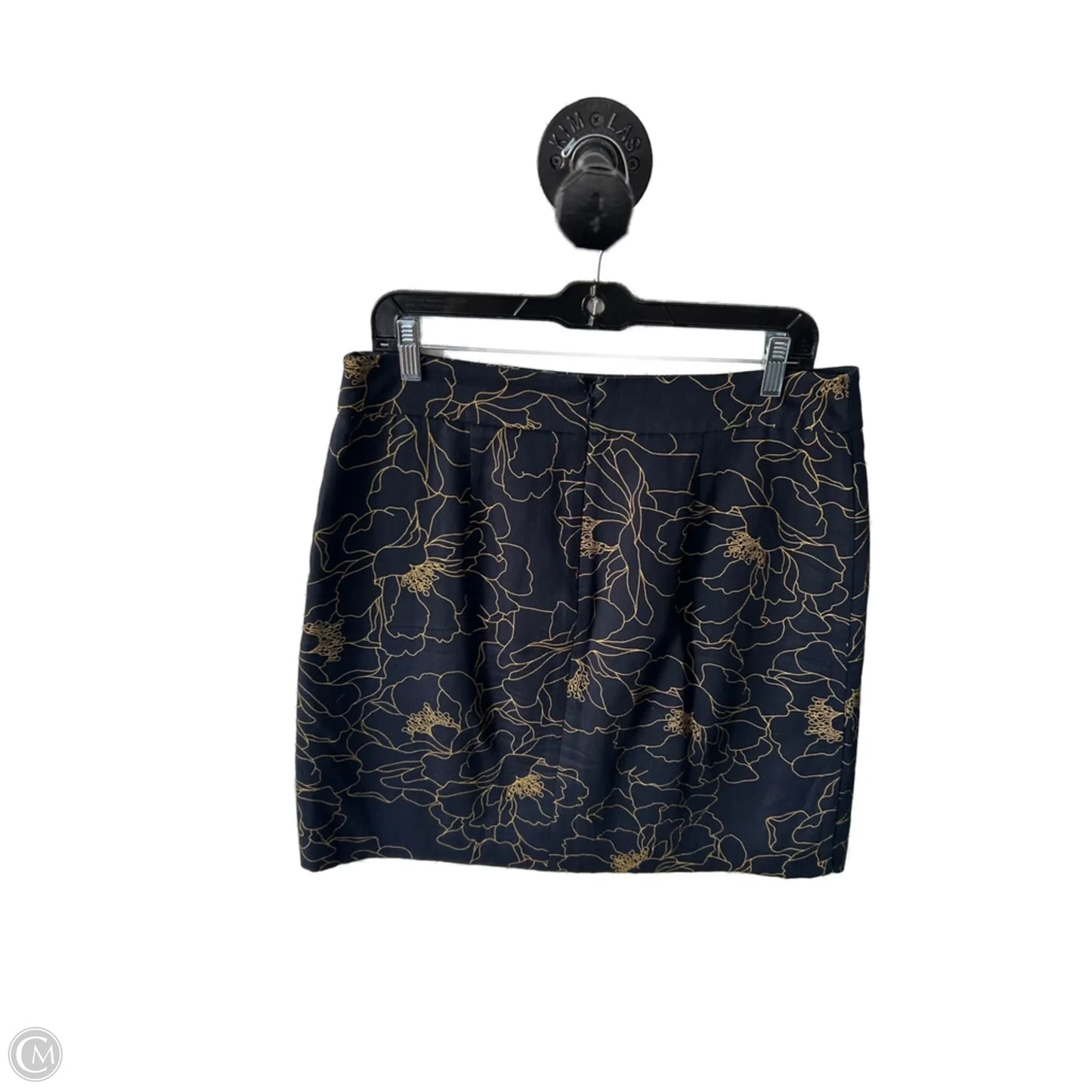 Skirt Mini & Short By Ann Taylor In Blue & Yellow, Size: 10