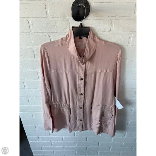 Jacket Shirt By Love Tree In Pink, Size: M