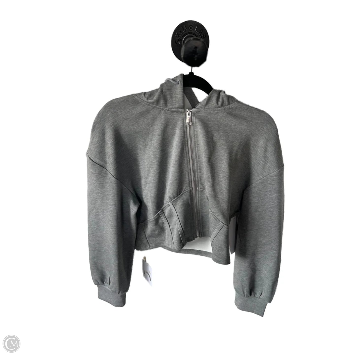 Sweatshirt Hoodie By Clothes Mentor In Grey, Size: L