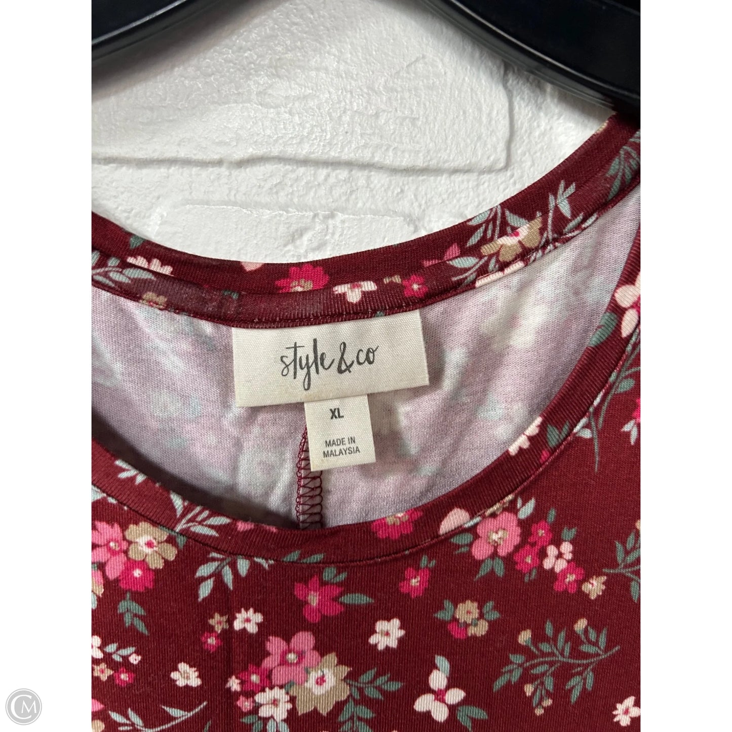 Dress Casual Short By Style And Company In Red, Size: Xl