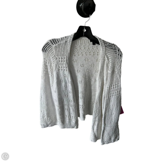 Sweater Cardigan By Torrid In White, Size: 1x