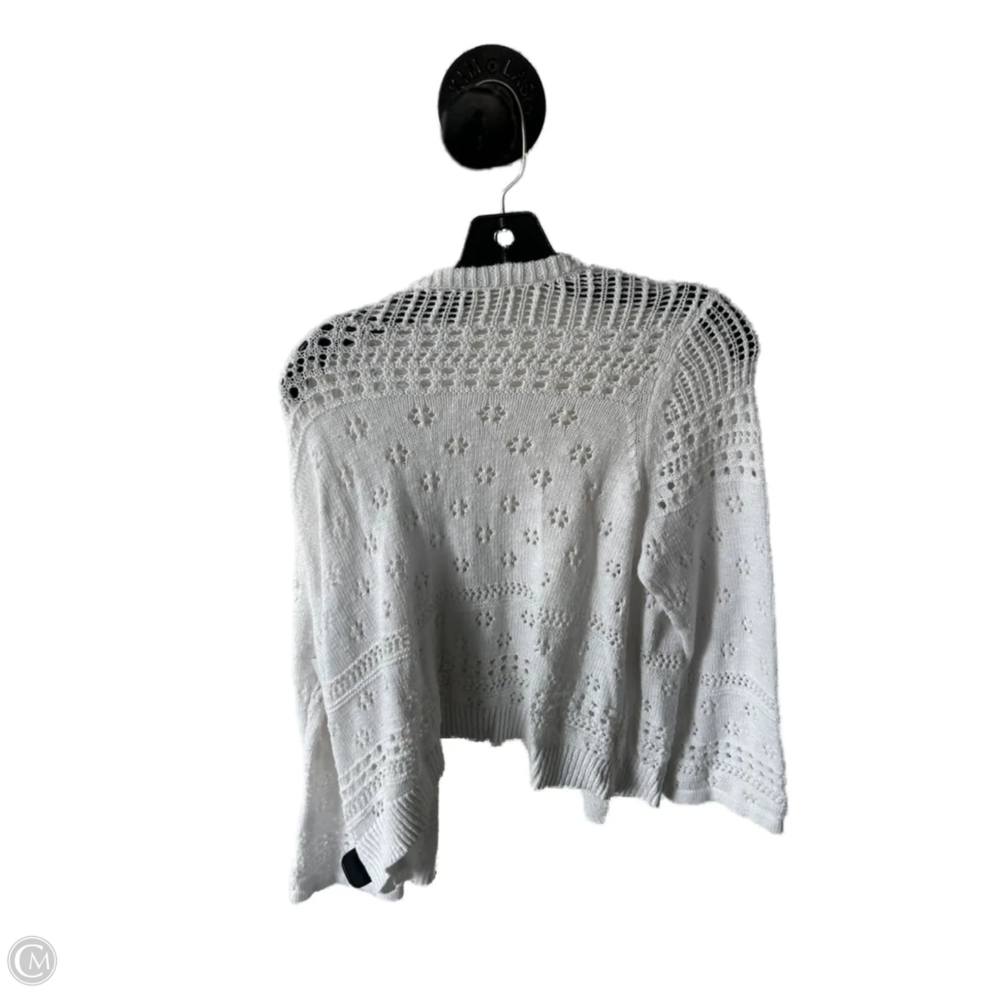 Sweater Cardigan By Torrid In White, Size: 1x