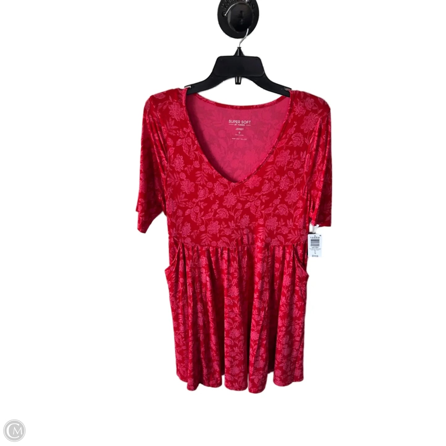 Dress Casual Short By Torrid In Pink & Red, Size: L
