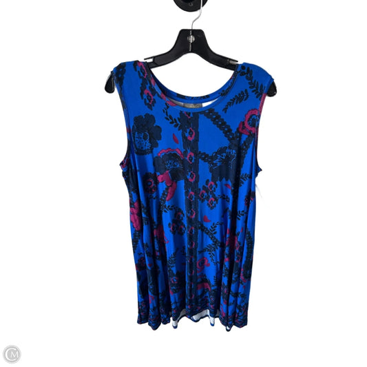 Dress Casual Short By Style And Company In Blue & Pink, Size: Xl