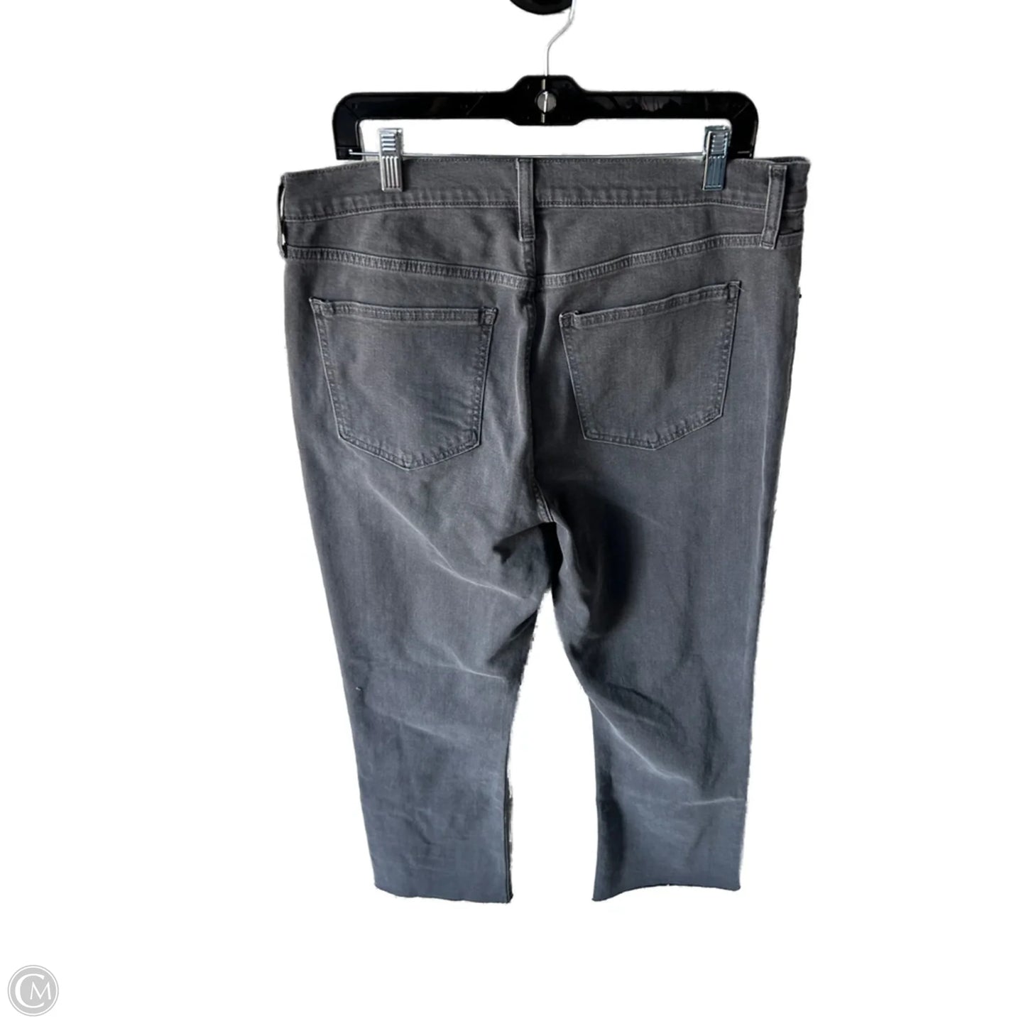 Jeans Flared By Gap In Grey Denim, Size: 16l