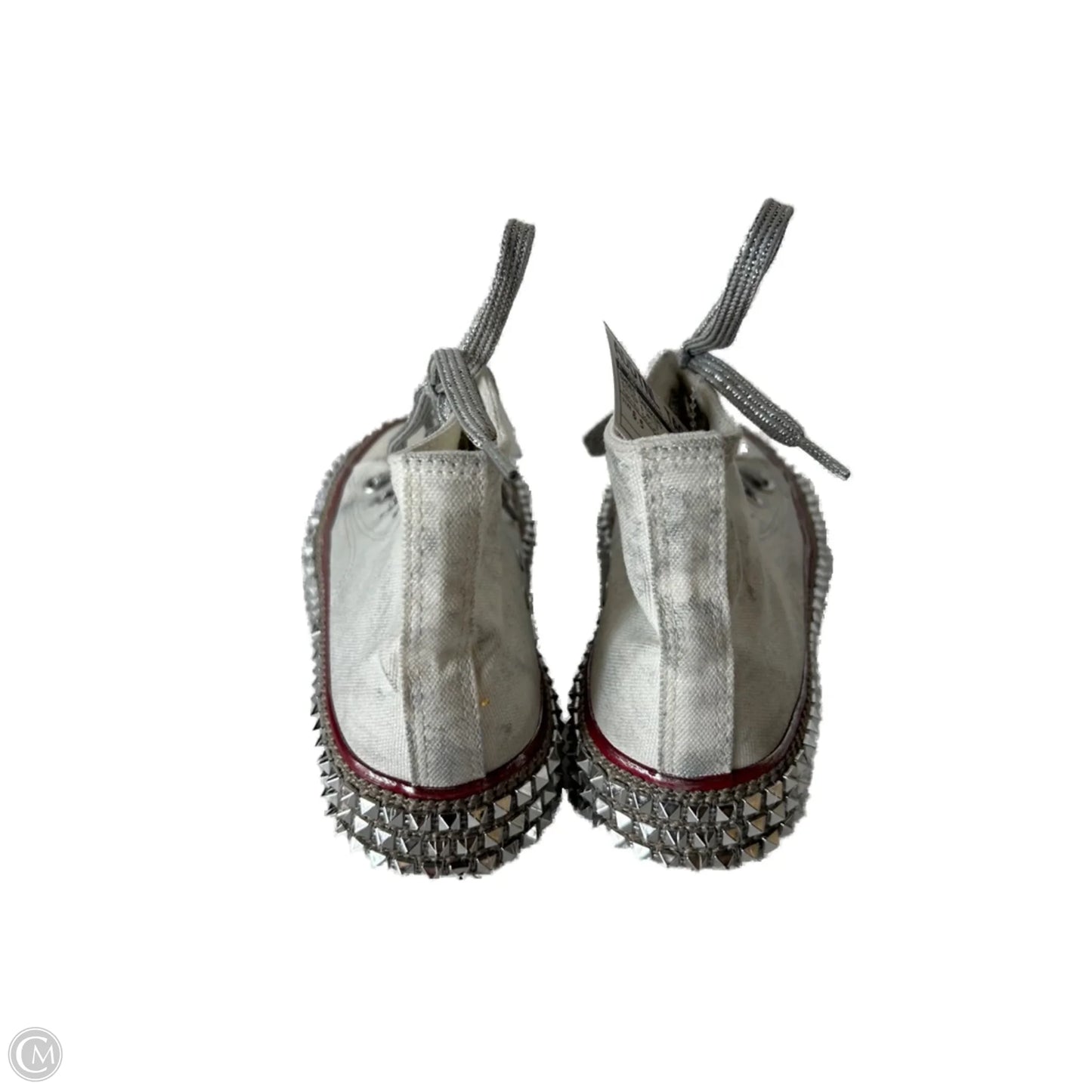 Shoes Sneakers By Cmc In Silver & White, Size: 6.5