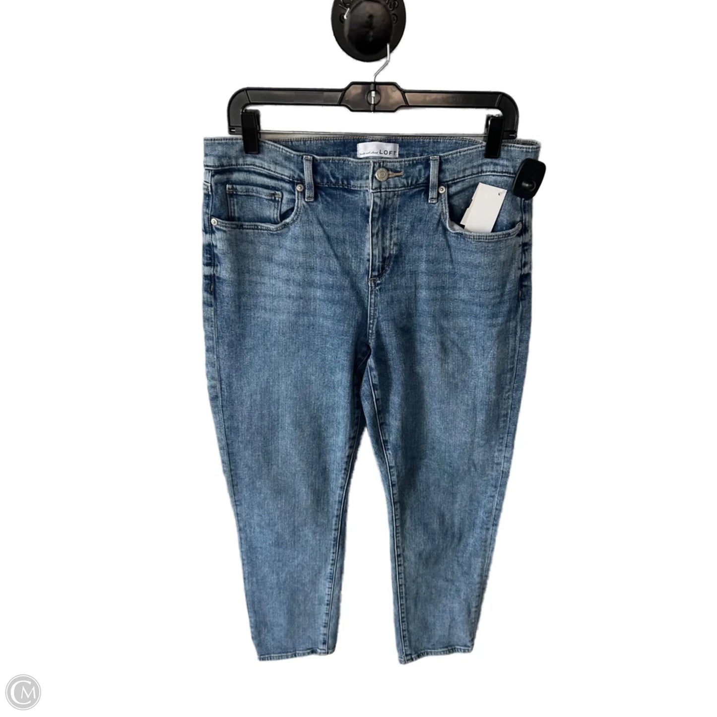 Jeans Boyfriend By Loft In Blue Denim, Size: 10