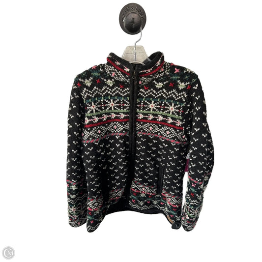 Jacket Fleece By Cmc In Black & Cream, Size: L