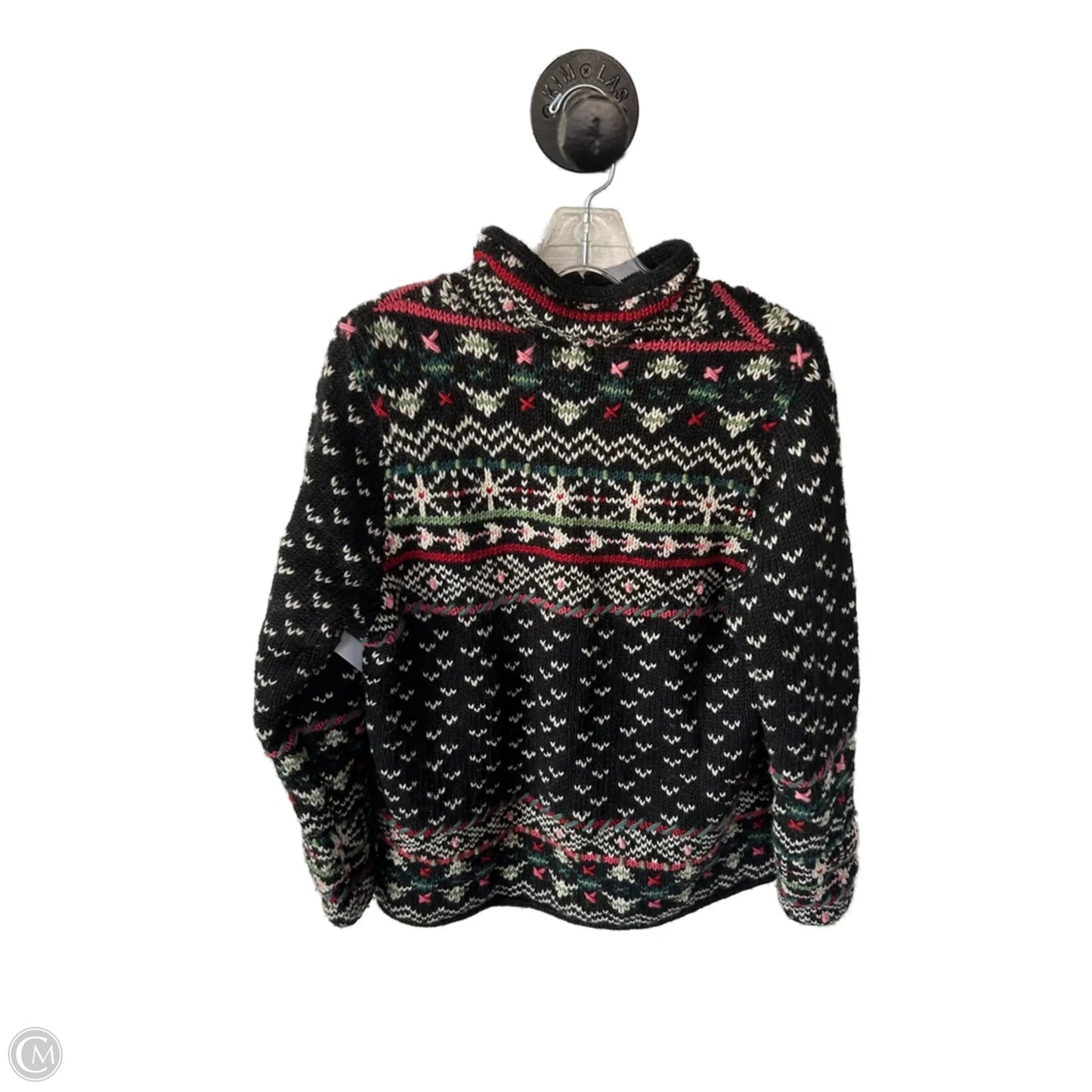 Jacket Fleece By Cmc In Black & Cream, Size: L