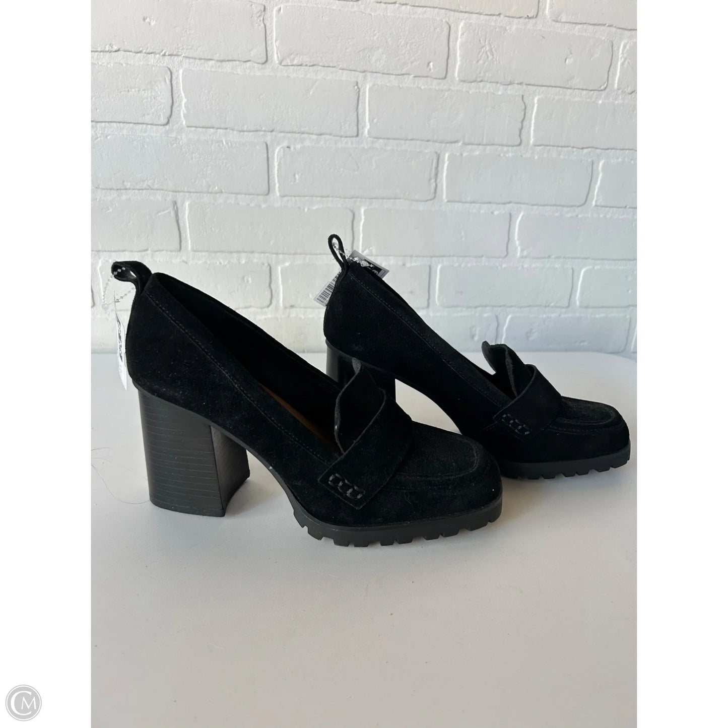 Shoes Heels Block By Crown Vintage In Black, Size: 8.5